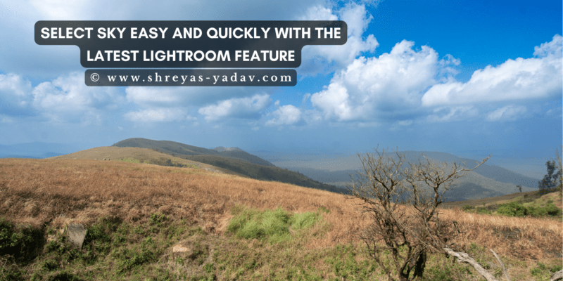Sky Selection in Lightroom